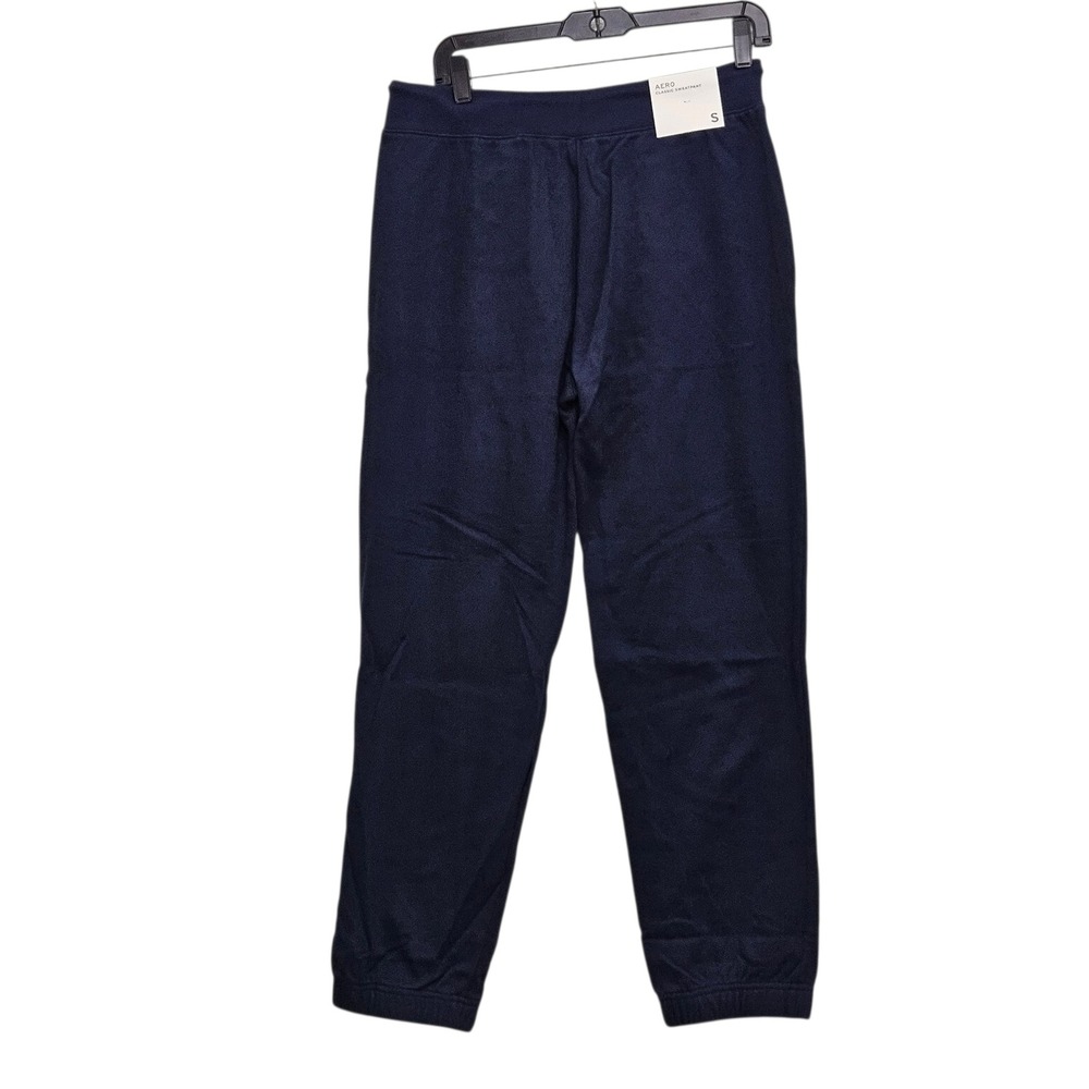 Aeropostale Classic Sweatpant Women Small Navy Blue Logo Graphic Fleece Joggers - Picture 2 of 11